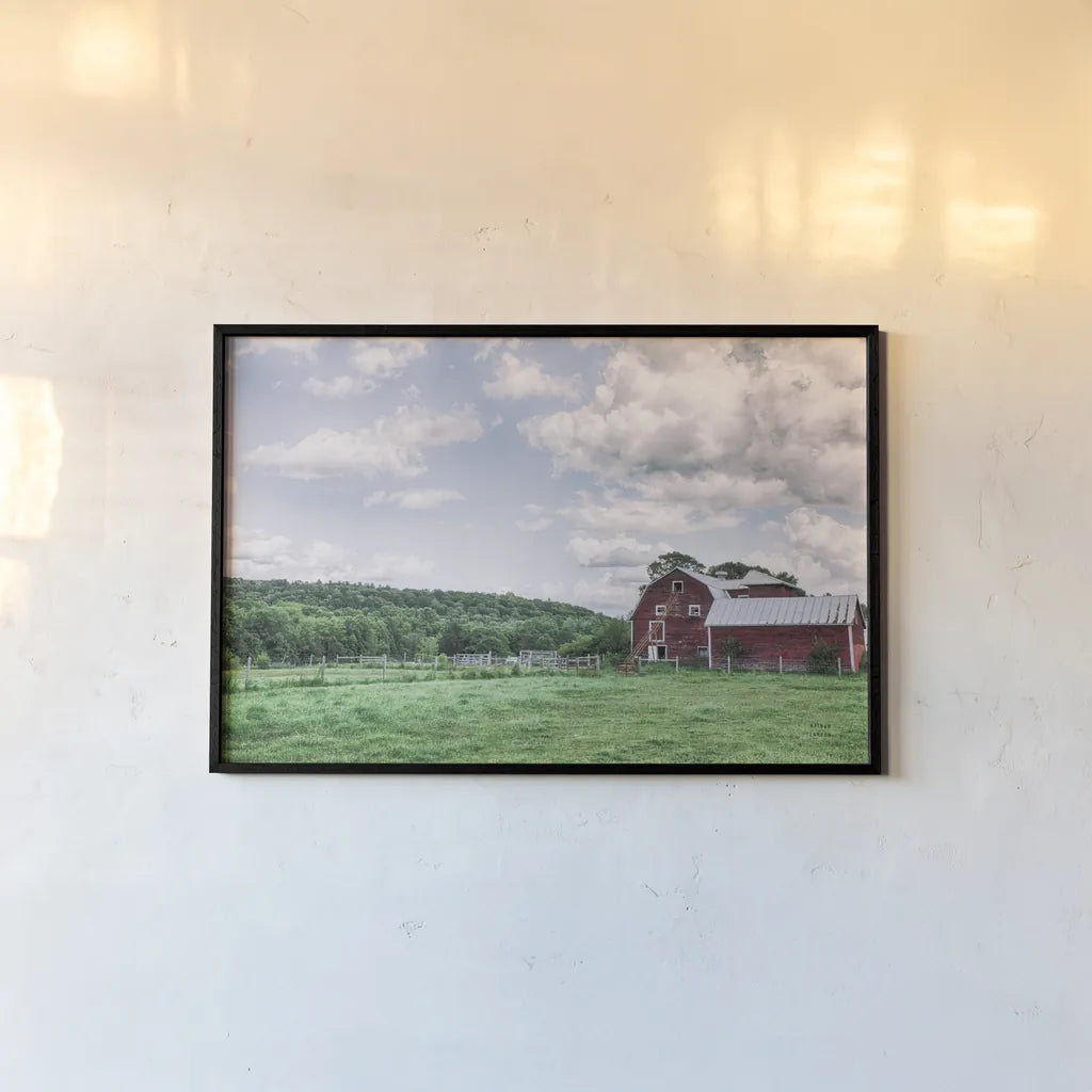 Cloud Harvest by Nathan Larson. shown as a paper print in a black flame. Available as a archival giclee rolled canvas, fine art paper, or poster print. SKU 86415i.