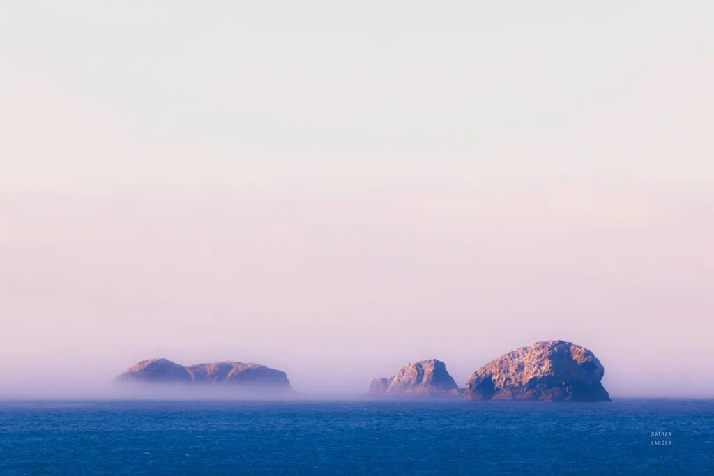 Coastline Sunset  by Nathan Larson. SKU 90180i. Archival Giclee Fine art print for wall decor.