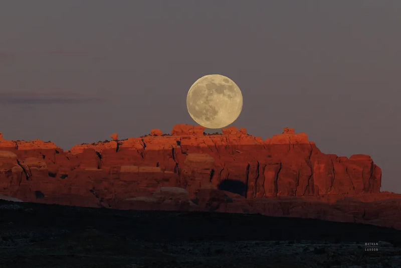 Cold Moon by Nathan Larson. SKU 103217i. Archival Giclee Fine art print for wall decor.