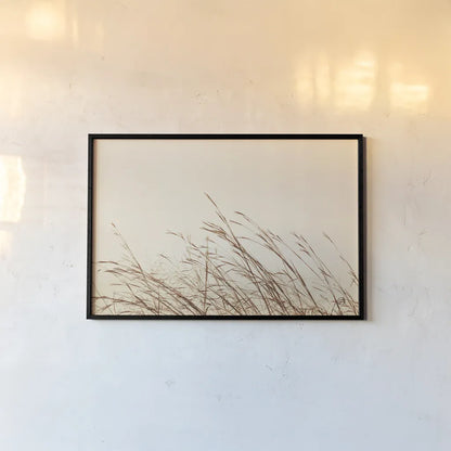 Country Grasses II by Nathan Larson. shown as a paper print in a black flame. Available as a archival giclee rolled canvas, fine art paper, or poster print. SKU 75478i.