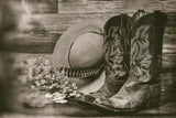 Cowboy Boots II by Nathan Larson. SKU 82728i. Archival Giclee Fine art print for wall decor.