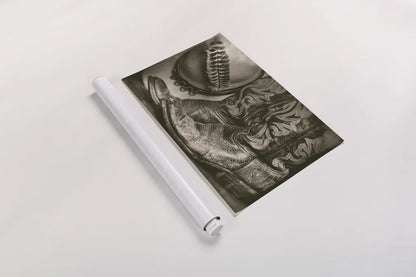 Cowboy Boots VII by Nathan Larson. shown as a rolled paper print. Available as archival giclee rolled canvas, fine art paper, or poster print. SKU 82733i.