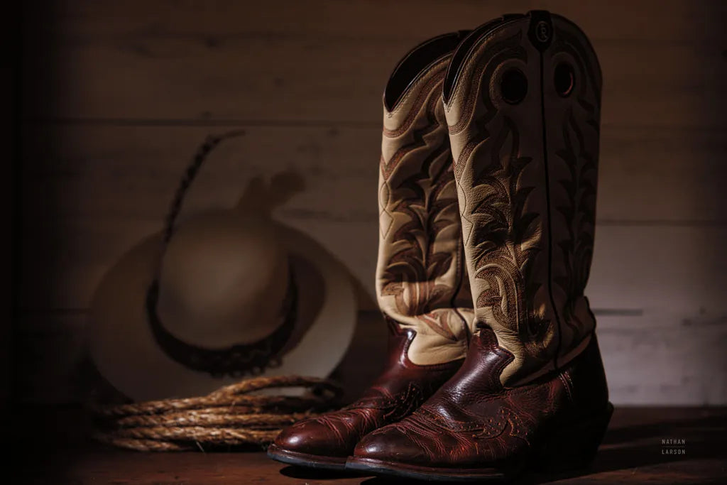 Cowboy Boots X Warm by Nathan Larson. SKU 82738i. Archival Giclee Fine art print for wall decor.