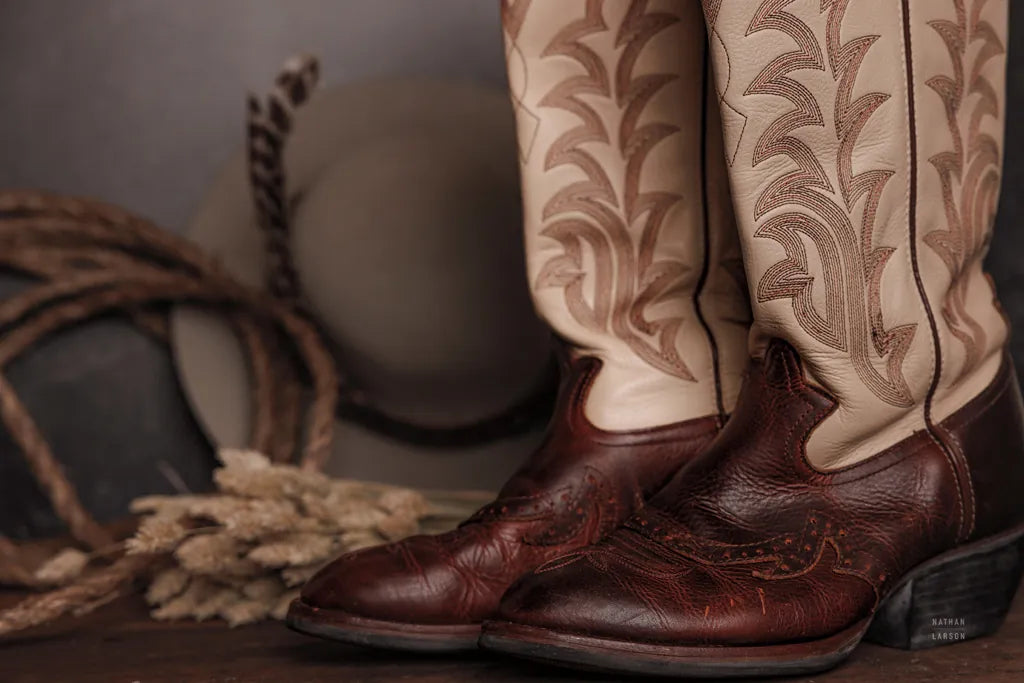 Cowboy Boots XI by Nathan Larson. SKU 82736i. Archival Giclee Fine art print for wall decor.