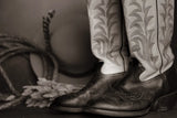 Cowboy Boots XI BW by Nathan Larson. SKU 82741i. Archival Giclee Fine art print for wall decor.