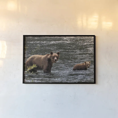 Crossing by Nathan Larson. shown as a paper print in a black flame. Available as a archival giclee rolled canvas, fine art paper, or poster print. SKU 89440i.