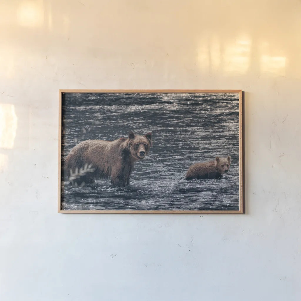 Crossing Neutral by Nathan Larson. shown as a paper print in a natural frame. Available as a archival giclee rolled canvas, fine art paper, or poster print. SKU 89442i.