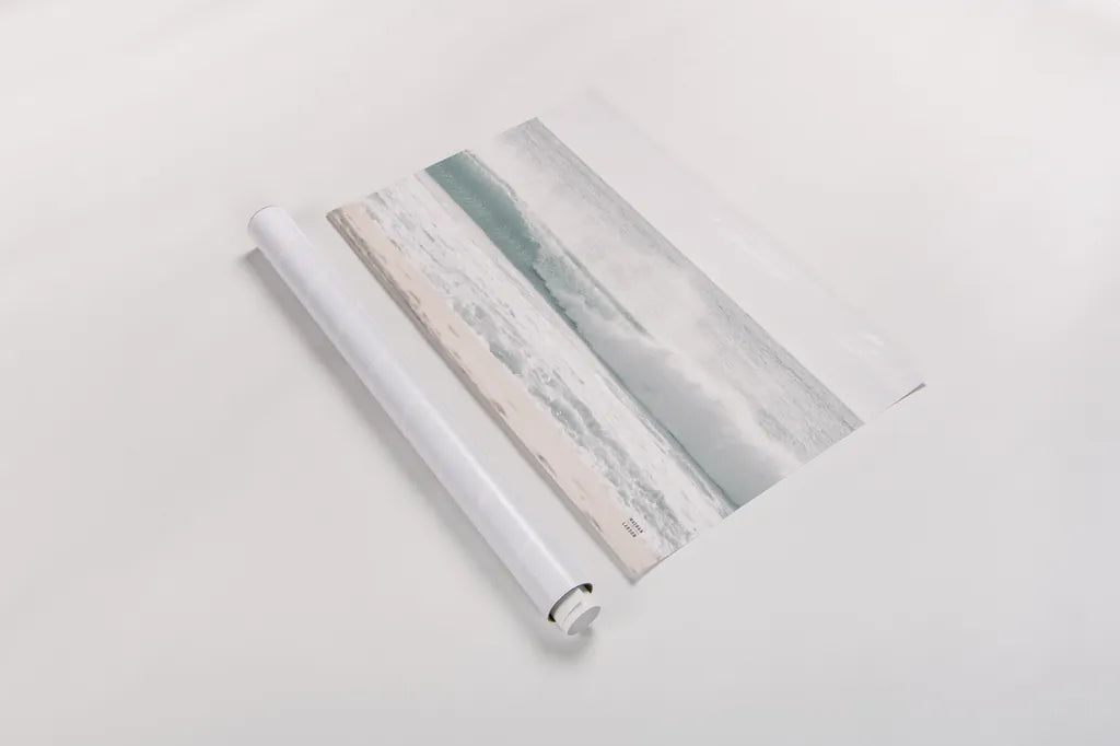 Curling Blue by Nathan Larson. shown as a rolled paper print. Available as archival giclee rolled canvas, fine art paper, or poster print. SKU 82385i.