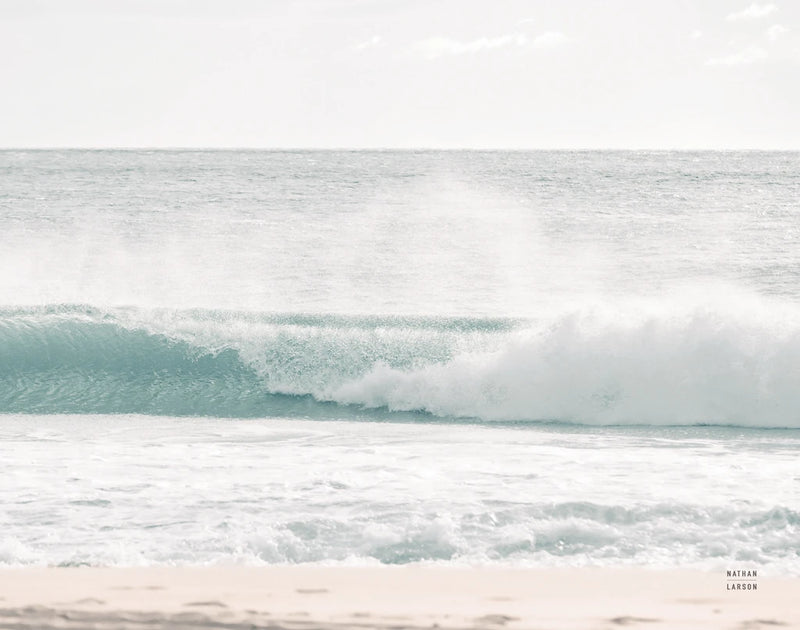 Curling Blue Crop by Nathan Larson