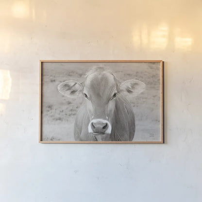 Dairy Barn Neutral by Nathan Larson. shown as a paper print in a natural frame. Available as a archival giclee rolled canvas, fine art paper, or poster print. SKU 82814i.