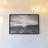 Death Valley Sunset by Nathan Larson. shown as a paper print in a black flame. Available as a archival giclee rolled canvas, fine art paper, or poster print. SKU 96622i.