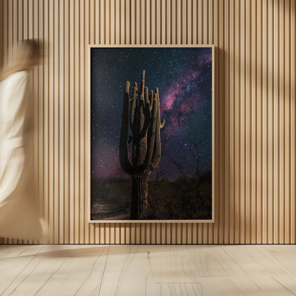 Desert Nights by Nathan Larson. shown as over sized large wall art. Available as an archival giclee rolled canvas, fine art paper, or poster print. SKU 76428h.