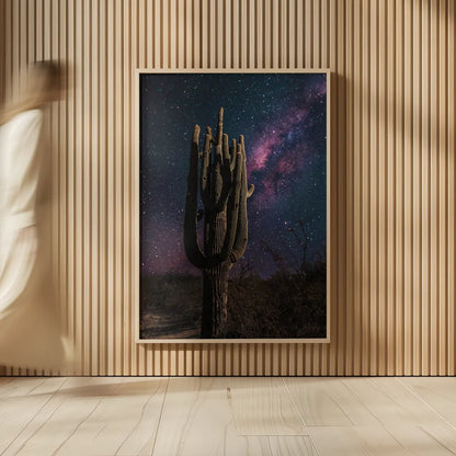 Desert Nights by Nathan Larson. shown as over sized large wall art. Available as an archival giclee rolled canvas, fine art paper, or poster print. SKU 76428h.