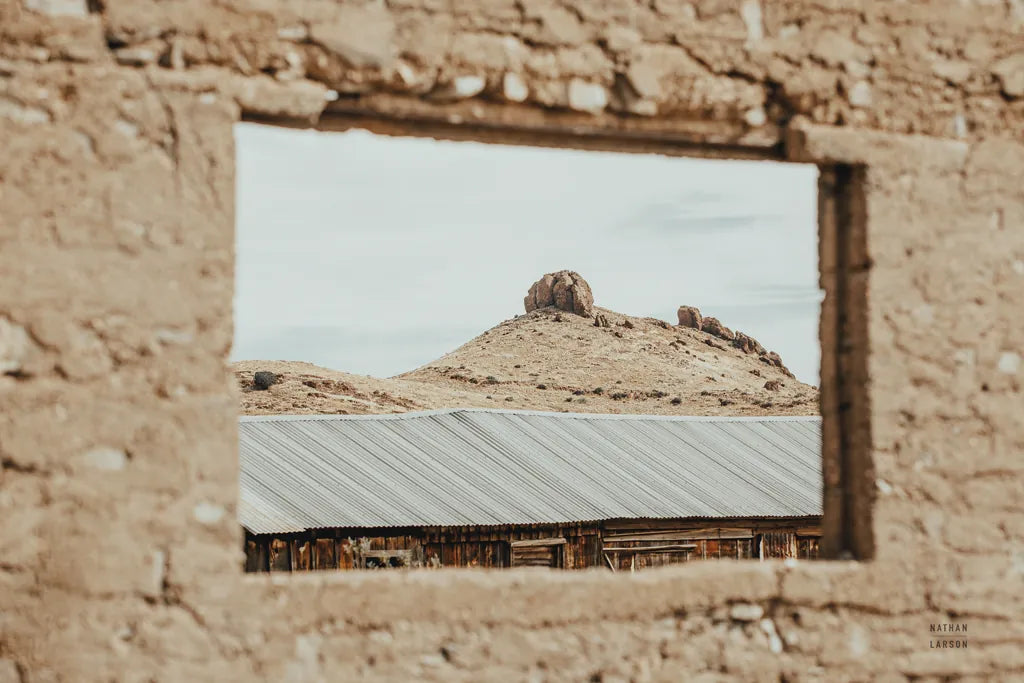 Desert Window by Nathan Larson. SKU 81820i. Archival Giclee Fine art print for wall decor.