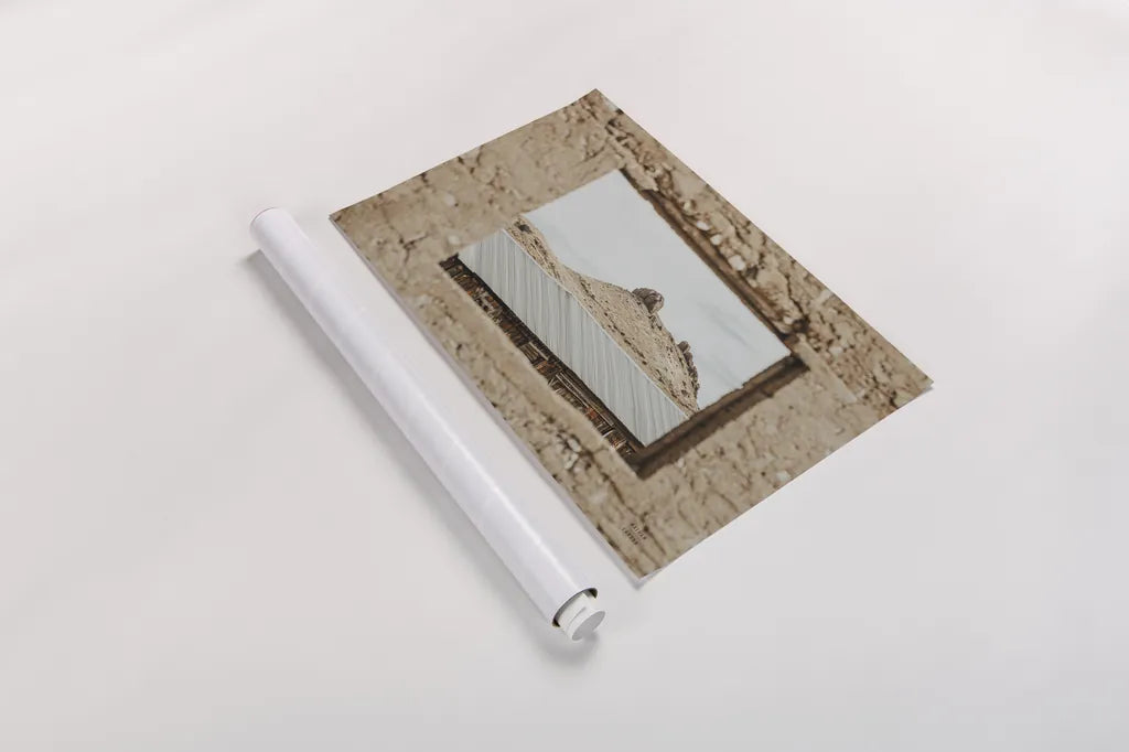 Desert Window by Nathan Larson. shown as a rolled paper print. Available as archival giclee rolled canvas, fine art paper, or poster print. SKU 81820i.