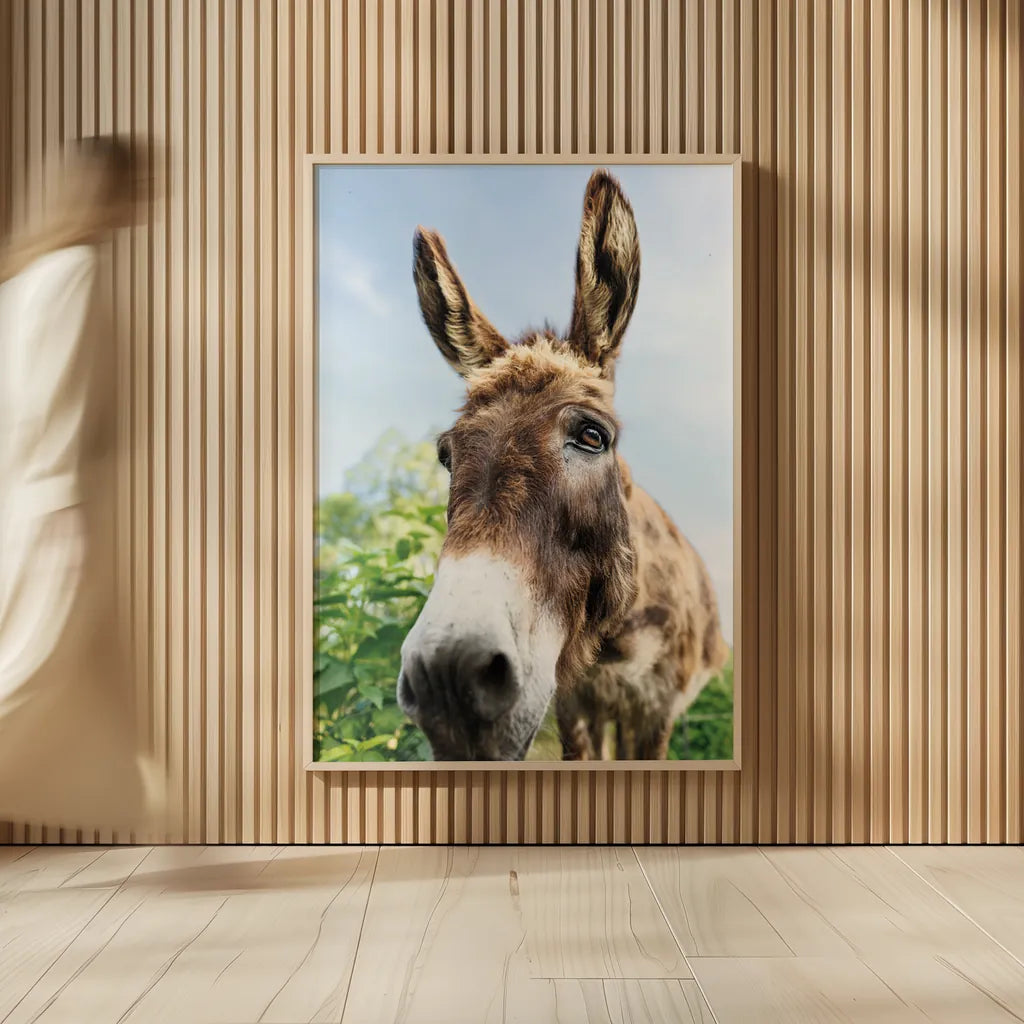 Donkey Pasture by Nathan Larson. shown as over sized large wall art. Available as an archival giclee rolled canvas, fine art paper, or poster print. SKU 99952h.