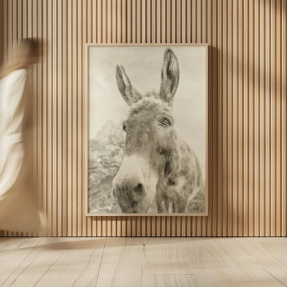 Donkey Pasture Sepia by Nathan Larson. shown as over sized large wall art. Available as an archival giclee rolled canvas, fine art paper, or poster print. SKU 99954h.