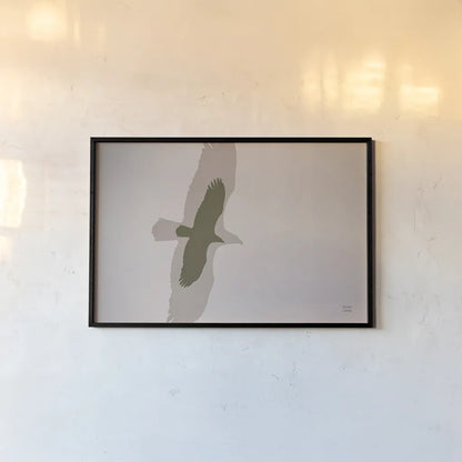 Double Eagle by Nathan Larson. shown as a paper print in a black flame. Available as a archival giclee rolled canvas, fine art paper, or poster print. SKU 78766i.