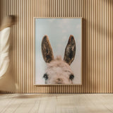 Downward Facing Donkey Pastel by Nathan Larson. shown as over sized large wall art. Available as an archival giclee rolled canvas, fine art paper, or poster print. SKU 99853h.