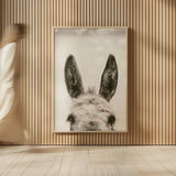 Downward Facing Donkey Sepia by Nathan Larson. shown as over sized large wall art. Available as an archival giclee rolled canvas, fine art paper, or poster print. SKU 99854h.