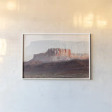 Dream Mesa by Nathan Larson. shown as a paper print in a white frame. Available as a archival giclee rolled canvas, fine art paper, or poster print. SKU 99201i.
