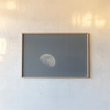Dune Moon by Nathan Larson. shown as a paper print in a natural frame. Available as a archival giclee rolled canvas, fine art paper, or poster print. SKU 103212i.