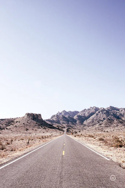 Dusty Desert Dreams Road by Nathan Larson. SKU 72031h. Archival Giclee Fine art print for wall decor.