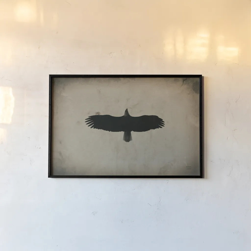 Eagle Pass by Nathan Larson. shown as a paper print in a black flame. Available as a archival giclee rolled canvas, fine art paper, or poster print. SKU 78765i.