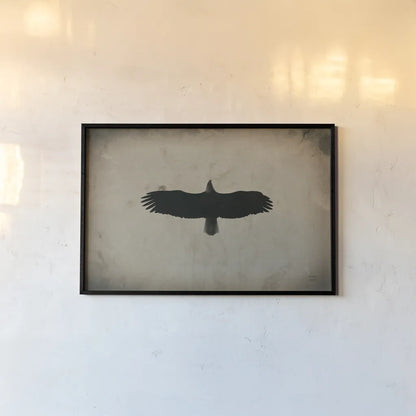 Eagle Pass by Nathan Larson. shown as a paper print in a black flame. Available as a archival giclee rolled canvas, fine art paper, or poster print. SKU 78765i.