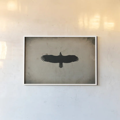 Eagle Pass by Nathan Larson. shown as a paper print in a white frame. Available as a archival giclee rolled canvas, fine art paper, or poster print. SKU 78765i.