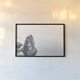 Edge of Land by Nathan Larson. shown as a paper print in a black flame. Available as a archival giclee rolled canvas, fine art paper, or poster print. SKU 102285i.