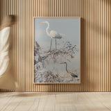 Everglades Pair by Nathan Larson. shown as over sized large wall art. Available as an archival giclee rolled canvas, fine art paper, or poster print. SKU 97617h.