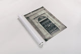 Faded Dublin Door Black by Nathan Larson. shown as a rolled paper print. Available as archival giclee rolled canvas, fine art paper, or poster print. SKU 104276h.