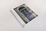 Faded Dublin Door Indigo by Nathan Larson. shown as a rolled paper print. Available as archival giclee rolled canvas, fine art paper, or poster print. SKU 104272h.