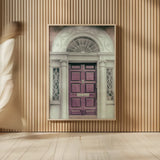 Faded Dublin Door Purple by Nathan Larson. shown as over sized large wall art. Available as an archival giclee rolled canvas, fine art paper, or poster print. SKU 104277h.