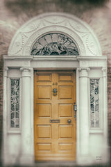 Faded Dublin Door Yellow by Nathan Larson. SKU 104273h. Archival Giclee Fine art print for wall decor.