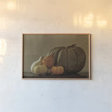 Fall Harvest IV by Nathan Larson. shown as a paper print in a natural frame. Available as a archival giclee rolled canvas, fine art paper, or poster print. SKU 102572i.