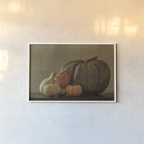 Fall Harvest IV by Nathan Larson. shown as a paper print in a white frame. Available as a archival giclee rolled canvas, fine art paper, or poster print. SKU 102572i.