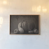 Fall Harvest Sepia I by Nathan Larson. shown as a paper print in a natural frame. Available as a archival giclee rolled canvas, fine art paper, or poster print. SKU 102569i.