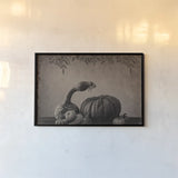 Fall Harvest Sepia II by Nathan Larson. shown as a paper print in a black flame. Available as a archival giclee rolled canvas, fine art paper, or poster print. SKU 102570i.