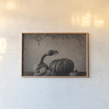 Fall Harvest Sepia II by Nathan Larson. shown as a paper print in a natural frame. Available as a archival giclee rolled canvas, fine art paper, or poster print. SKU 102570i.