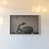 Fall Harvest Sepia II by Nathan Larson. shown as a paper print in a white frame. Available as a archival giclee rolled canvas, fine art paper, or poster print. SKU 102570i.