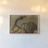 Fall Harvest V by Nathan Larson. shown as a paper print in a white frame. Available as a archival giclee rolled canvas, fine art paper, or poster print. SKU 102573i.