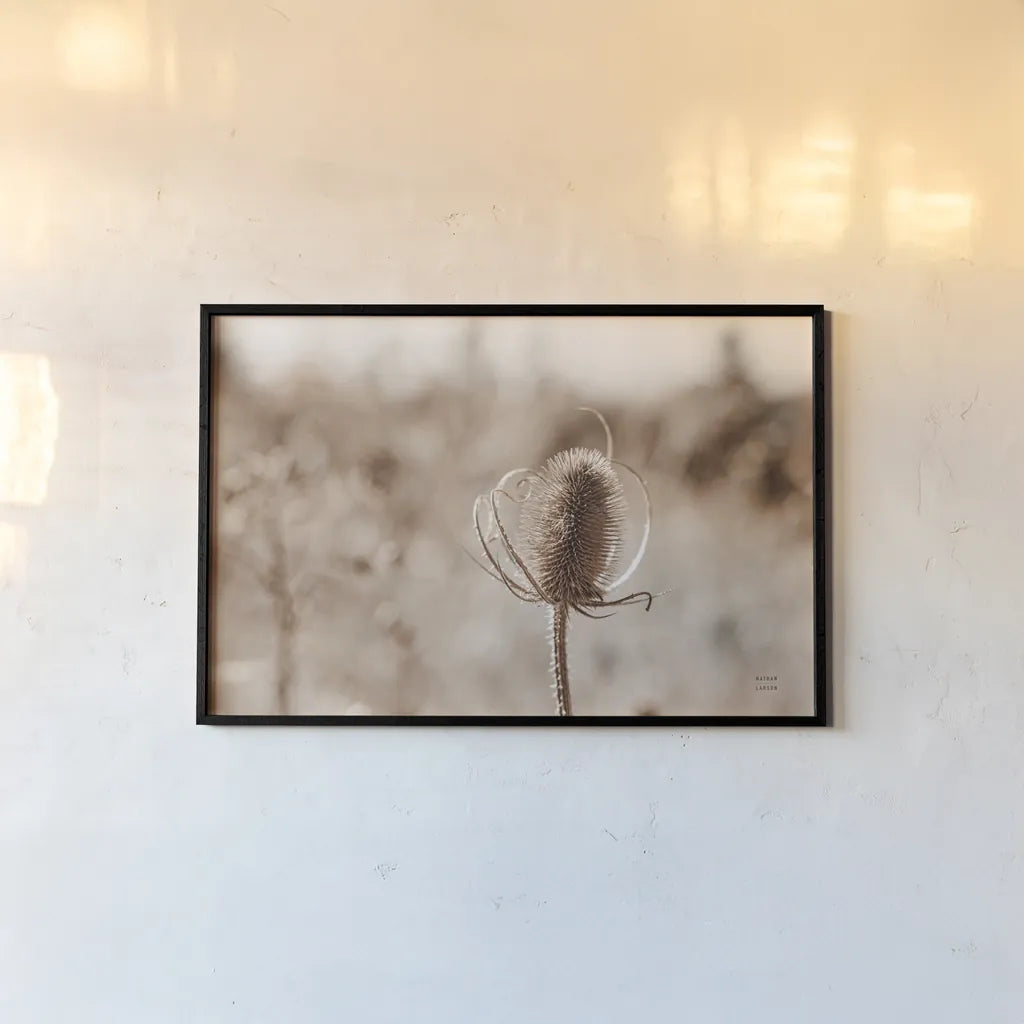 Fall Turns by Nathan Larson. shown as a paper print in a black flame. Available as a archival giclee rolled canvas, fine art paper, or poster print. SKU 82632i.