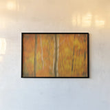 Fall in Motion by Nathan Larson. shown as a paper print in a black flame. Available as a archival giclee rolled canvas, fine art paper, or poster print. SKU 101670i.