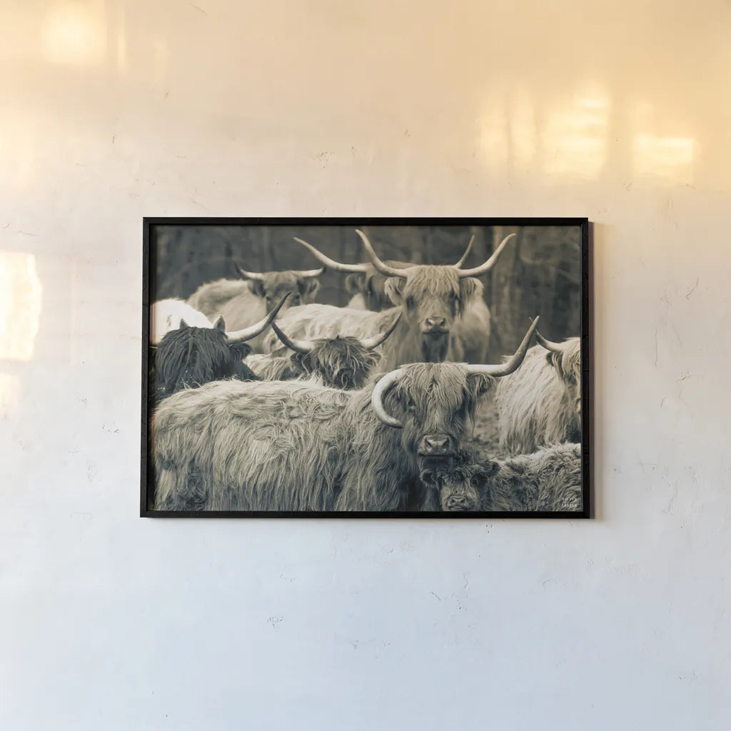 Family Portrait by Nathan Larson. shown as a paper print in a black flame. Available as a archival giclee rolled canvas, fine art paper, or poster print. SKU 96202i.