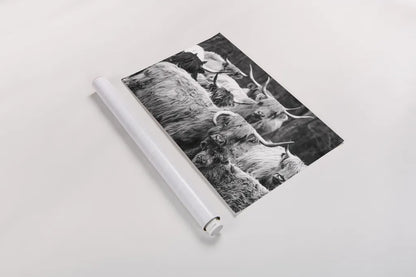 Family Portrait BW by Nathan Larson. shown as a rolled paper print. Available as archival giclee rolled canvas, fine art paper, or poster print. SKU 96203i.