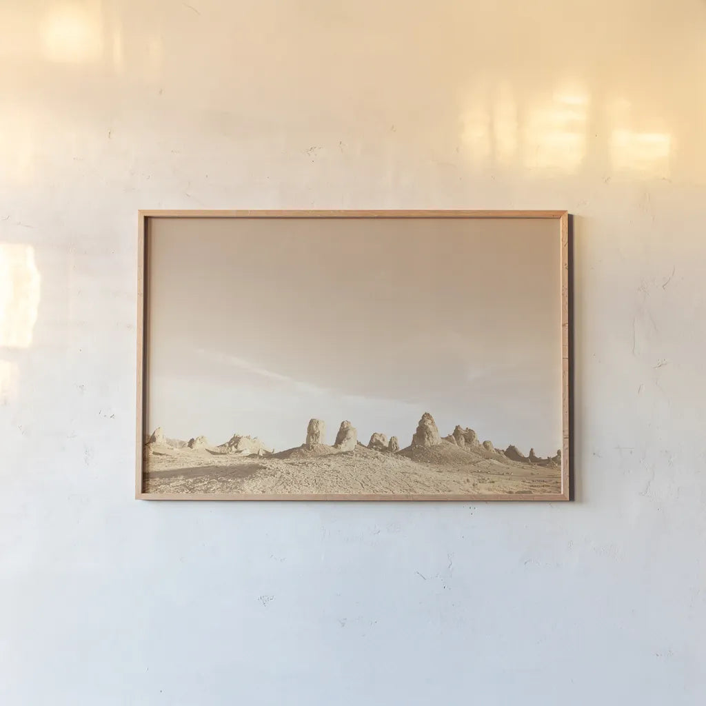 Feeling Nowhere by Nathan Larson. shown as a paper print in a natural frame. Available as a archival giclee rolled canvas, fine art paper, or poster print. SKU 95302i.