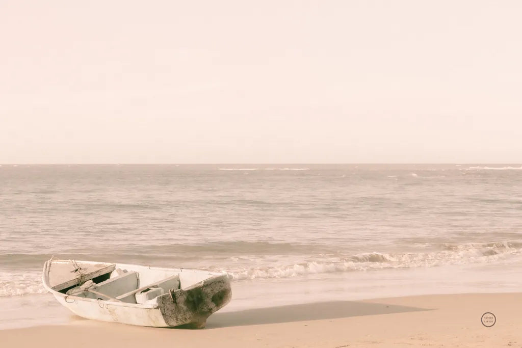 Fishing Boat at Sunset by Nathan Larson. SKU 71379i. Archival Giclee Fine art print for wall decor.