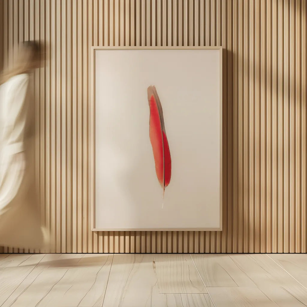 Floating Feathers II by Nathan Larson. shown as over sized large wall art. Available as an archival giclee rolled canvas, fine art paper, or poster print. SKU 71169h.